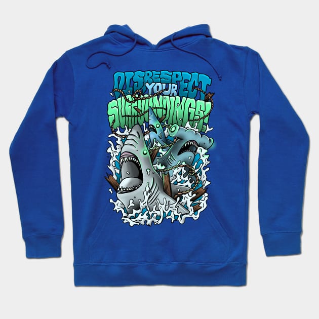 Disrespect your Surroundings Hoodie by mattleckie